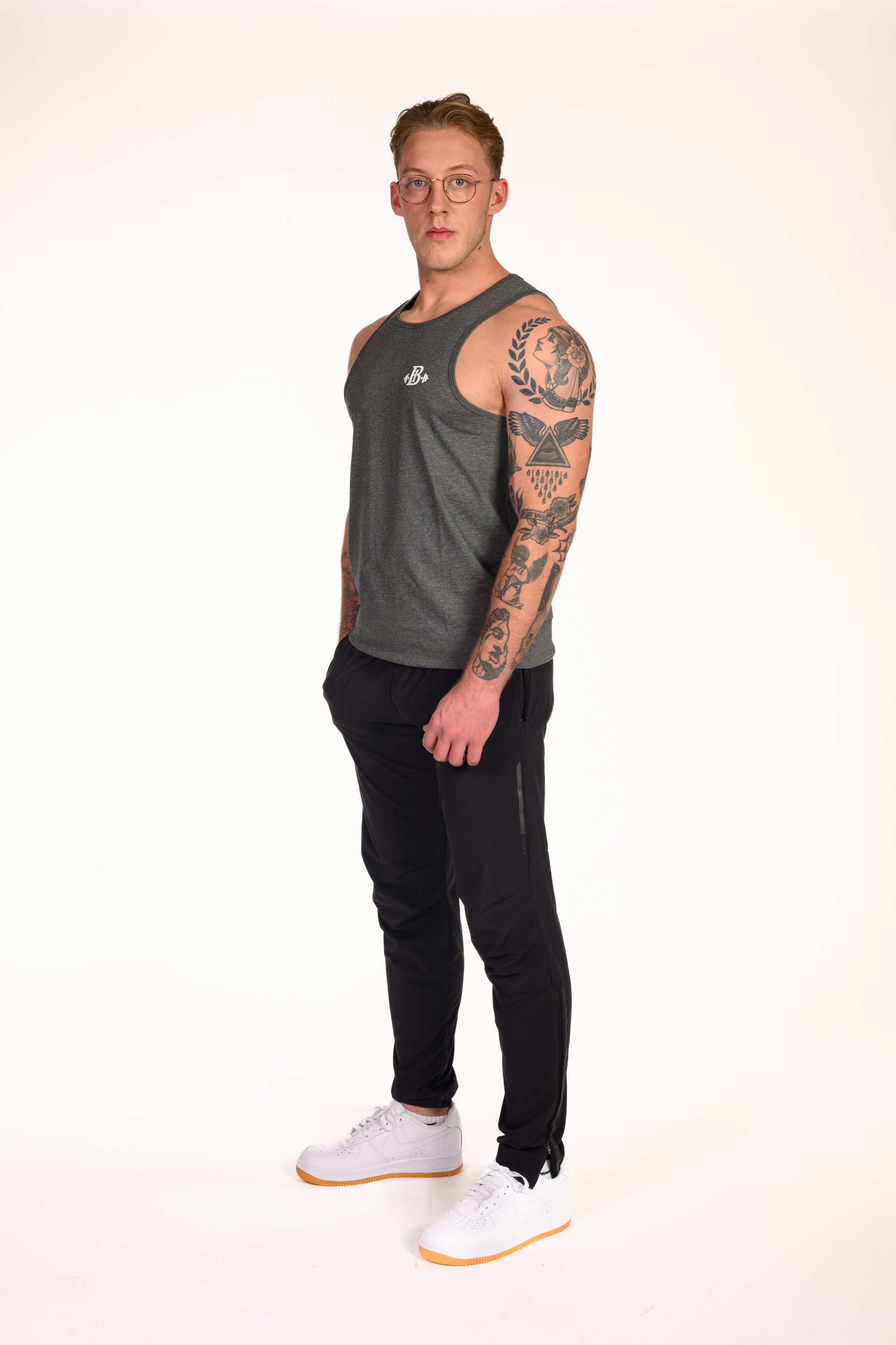 Regular Tanktop Grijs