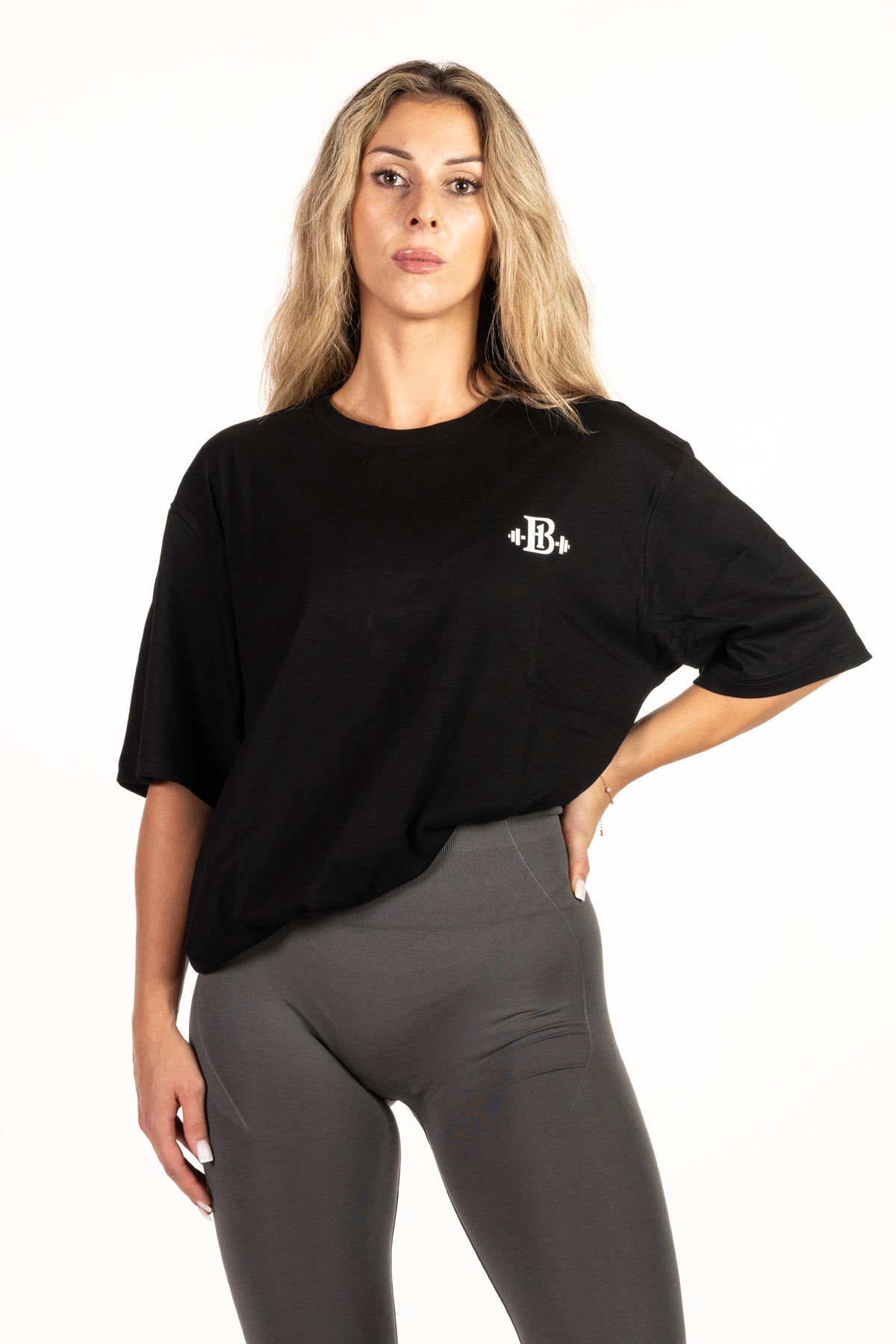 Oversized T-Shirt Zwart - Train Bold